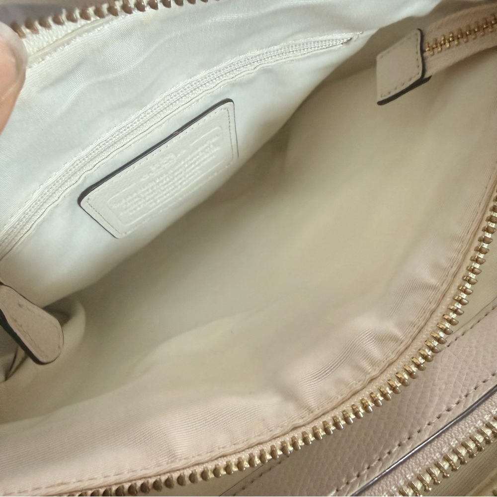 Coach Ivory Satchel with Crossbody Strap - Picture 8 of 16